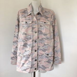Torrid Camouflage Denim Jacket Size 0.